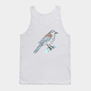 Grey Shrike Thrush Tank Top